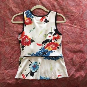 Anthropologie Floral Tank